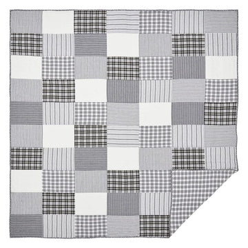 faire-vhc brands Queen Sawyer Mill Black Patchwork  Farmhouse Quilts